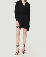 RIXTON STRUCTURED WRAP MINI DRESS image number null
